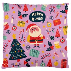 Merry Exmas Merry Exmas Large Cushion Case (one Side) by designsbymallika