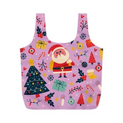 Merry Exmas Merry Exmas Full Print Recycle Bag (m) by designsbymallika