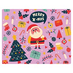 Merry Exmas Merry Exmas Double Sided Flano Blanket (medium)  by designsbymallika