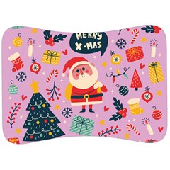 Merry Exmas Merry Exmas Velour Seat Head Rest Cushion by designsbymallika