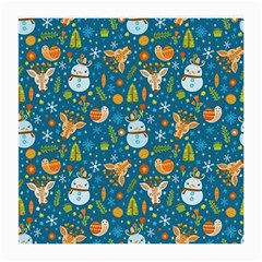 Snowman Deer Snowman Deer Medium Glasses Cloth by designsbymallika