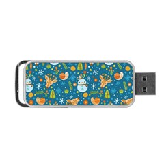 Snowman Deer Snowman Deer Portable Usb Flash (two Sides) by designsbymallika