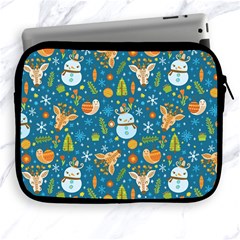 Snowman Deer Snowman Deer Apple Ipad 2/3/4 Zipper Cases by designsbymallika