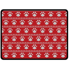 Paws Love Dogs Paws Love Dogs Fleece Blanket (large)  by designsbymallika