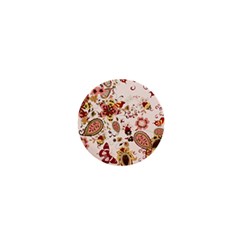 Red Floral Baatik Print Red Floral Baatik Print 1  Mini Magnets by designsbymallika