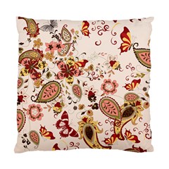 Red Floral Baatik Print Red Floral Baatik Print Standard Cushion Case (one Side) by designsbymallika