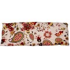 Red Floral Baatik Print Red Floral Baatik Print Body Pillow Case (dakimakura) by designsbymallika