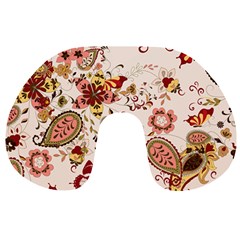 Red Floral Baatik Print Red Floral Baatik Print Travel Neck Pillow