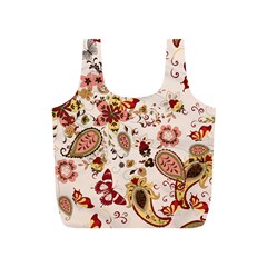 Red Floral Baatik Print Red Floral Baatik Print Full Print Recycle Bag (s) by designsbymallika