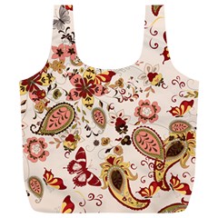 Red Floral Baatik Print Red Floral Baatik Print Full Print Recycle Bag (xl) by designsbymallika