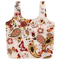 Red Floral Baatik Print Red Floral Baatik Print Full Print Recycle Bag (xxxl) by designsbymallika