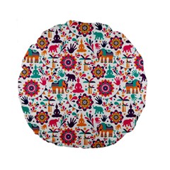 Indian Love Standard 15  Premium Round Cushions by designsbymallika