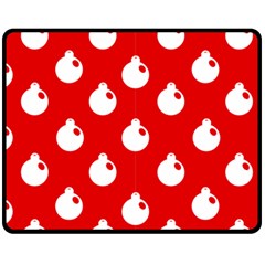 Christmas 007 Large Fleece Blanket (medium)  by MooMoosMumma