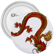 Dragon Art Glass Metalizer China 3  Buttons by HermanTelo