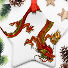 Dragon Art Glass Metalizer China Ornament (star)