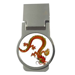 Dragon Art Glass Metalizer China Money Clips (round)  by HermanTelo