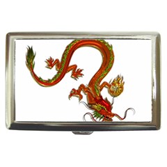 Dragon Art Glass Metalizer China Cigarette Money Case by HermanTelo