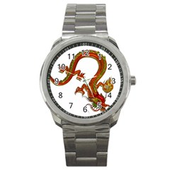 Dragon Art Glass Metalizer China Sport Metal Watch by HermanTelo