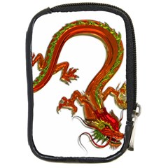 Dragon Art Glass Metalizer China Compact Camera Leather Case