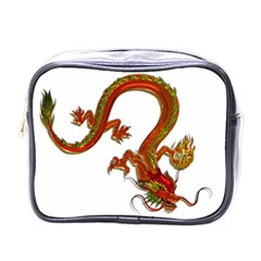 Dragon Art Glass Metalizer China Mini Toiletries Bag (one Side)