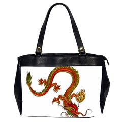 Dragon Art Glass Metalizer China Oversize Office Handbag (2 Sides)