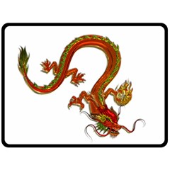 Dragon Art Glass Metalizer China Fleece Blanket (large) 