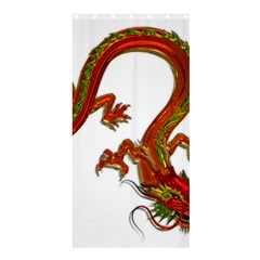 Dragon Art Glass Metalizer China Shower Curtain 36  X 72  (stall)  by HermanTelo