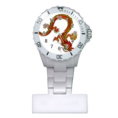 Dragon Art Glass Metalizer China Plastic Nurses Watch by HermanTelo