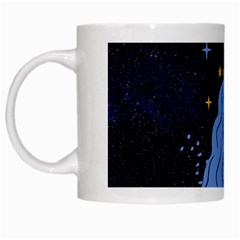 Aquarius Horoscope Astrology Zodiac White Mugs by Mariart