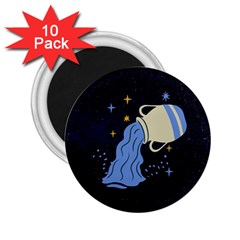 Aquarius Horoscope Astrology Zodiac 2 25  Magnets (10 Pack)  by Mariart