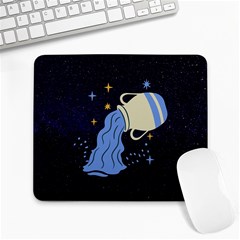 Aquarius Horoscope Astrology Zodiac Large Mousepads by Mariart