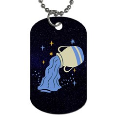 Aquarius Horoscope Astrology Zodiac Dog Tag (two Sides) by Mariart