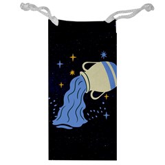 Aquarius Horoscope Astrology Zodiac Jewelry Bag by Mariart