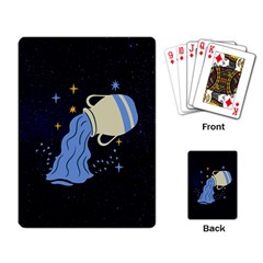 Aquarius Horoscope Astrology Zodiac Playing Cards Single Design (rectangle)