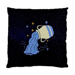 Aquarius Horoscope Astrology Zodiac Standard Cushion Case (one Side) by Mariart