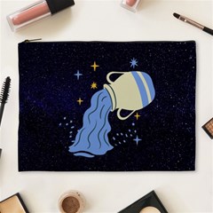 Aquarius Horoscope Astrology Zodiac Cosmetic Bag (xl) by Mariart