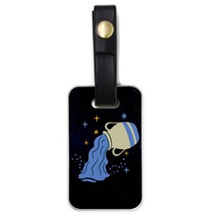 Aquarius Horoscope Astrology Zodiac Luggage Tag (one Side) by Mariart