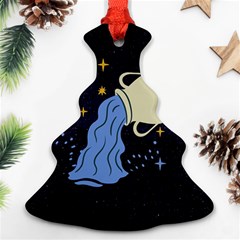 Aquarius Horoscope Astrology Zodiac Ornament (christmas Tree) 