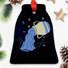 Aquarius Horoscope Astrology Zodiac Ornament (bell)