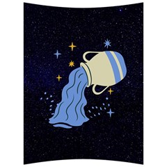 Aquarius Horoscope Astrology Zodiac Back Support Cushion by Mariart