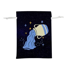 Aquarius Horoscope Astrology Zodiac Lightweight Drawstring Pouch (s)