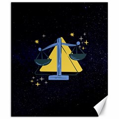 Horoscope Libra Astrology Zodiac Canvas 20  X 24  by Mariart