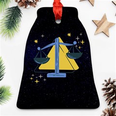 Horoscope Libra Astrology Zodiac Bell Ornament (Two Sides)