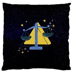 Horoscope Libra Astrology Zodiac Large Cushion Case (One Side)