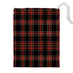 Stewart Black Tartan Drawstring Pouch (4xl) by impacteesstreetwearfour