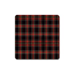 Stewart Black Tartan Square Magnet by impacteesstreetwearfour