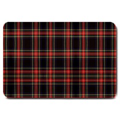 Stewart Black Tartan Large Doormat  by impacteesstreetwearfour