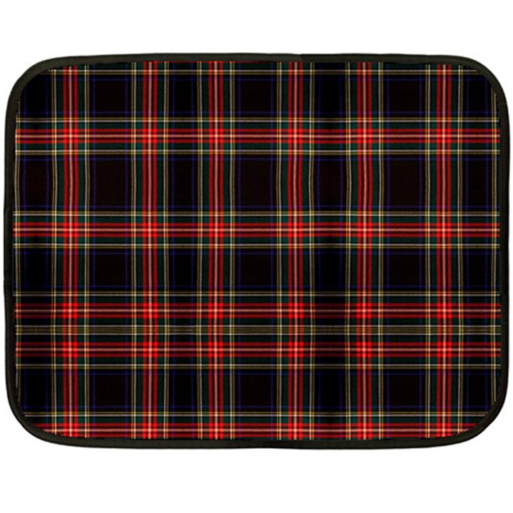 Stewart Black Tartan Double Sided Fleece Blanket (Mini) 