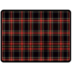 Stewart Black Tartan Fleece Blanket (large)  by impacteesstreetwearfour