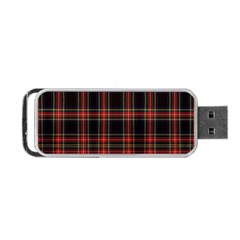 Stewart Black Tartan Portable Usb Flash (one Side) by impacteesstreetwearfour